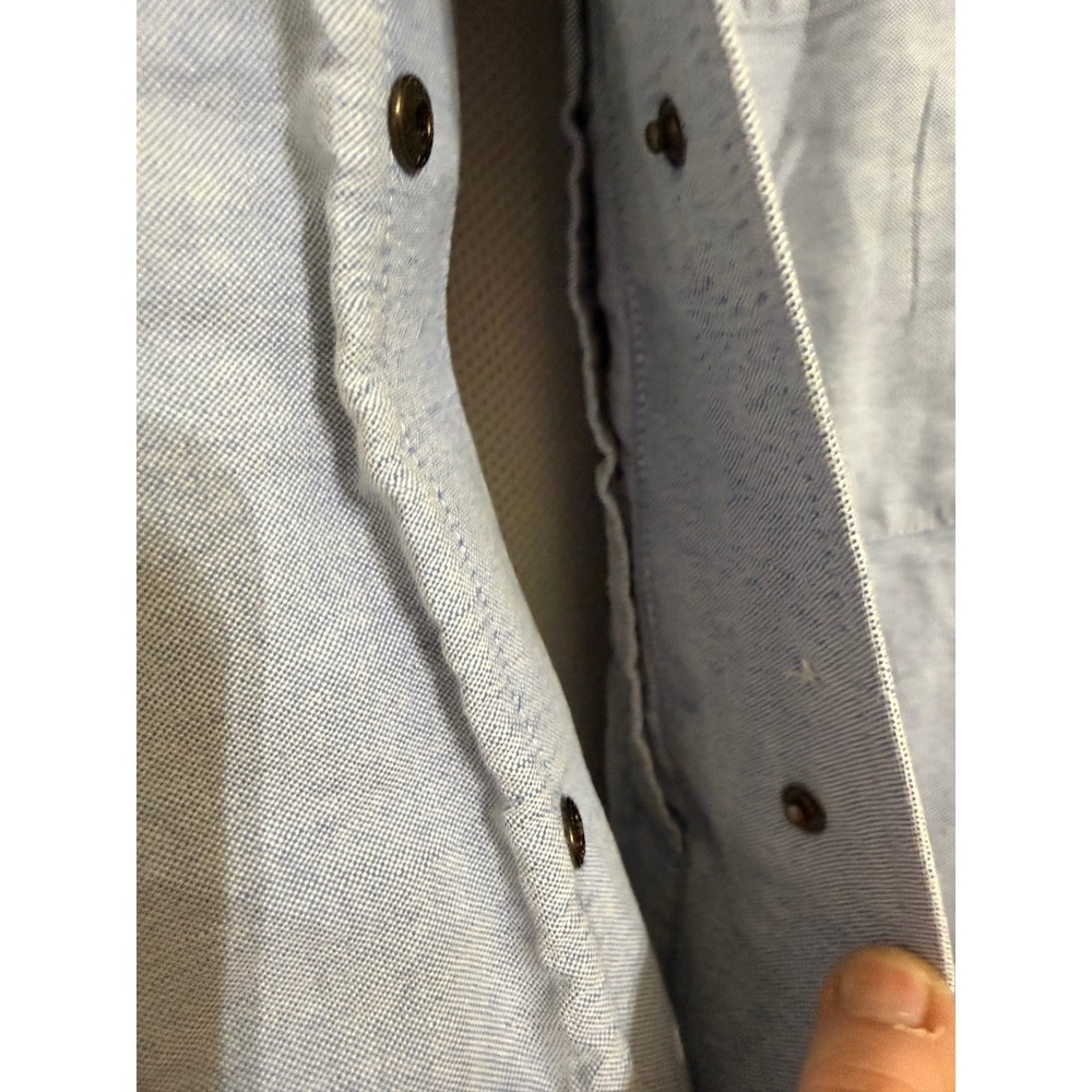 5.11 Tactical Series Mens XL Blue Long Sleeve Mesh Lined Snap Front Oxford Shirt - Picture 4 of 6